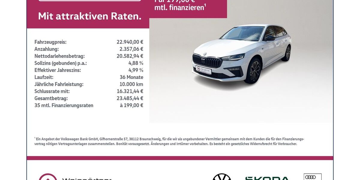 Skoda Scala 26.950 km 22.940 &euro; Miesbach 83714