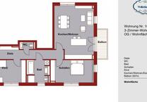 Geschmackvolle 3-Zimmer-Wohnung im Erstbezug mit Balkon