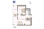 Terrassenwohnung Fürth Südstadt - 2 Zimmer, 60 m&sup2;, 1.173&euro; | Angebot:21812565
