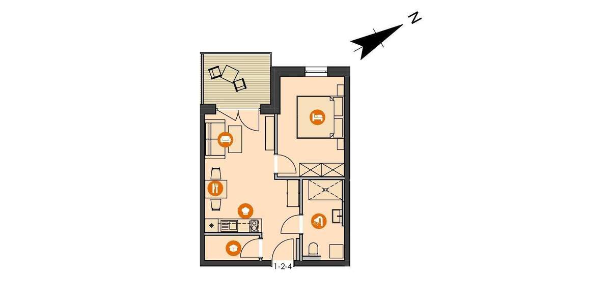 Etagenwohnung Dinkelsbühl - 2 Zimmer, 47 m&sup2;, 246.000&euro; | Angebot:25928739