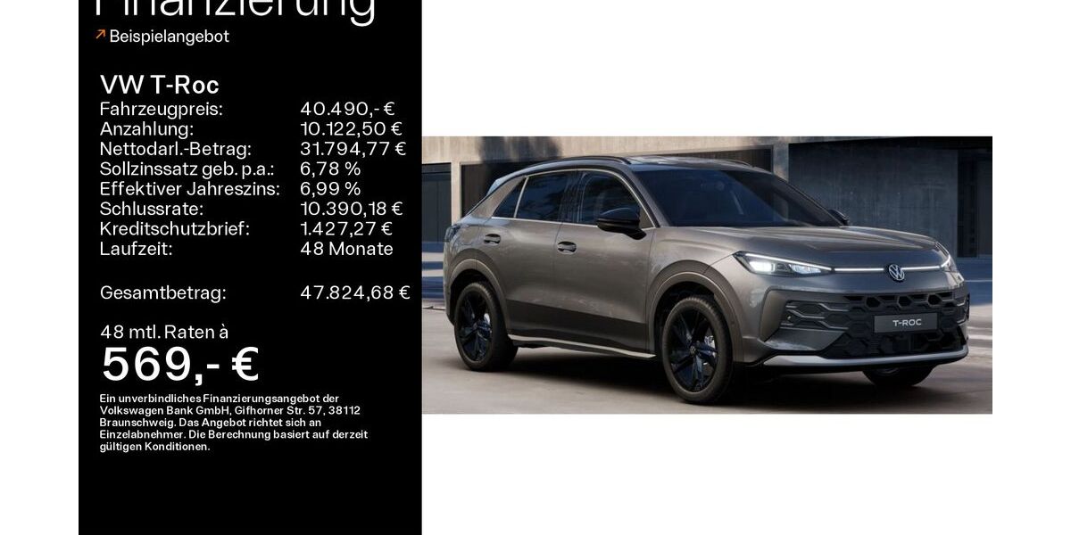 VW T-Roc 1.490 km 40.490 &euro; Ebern 96106