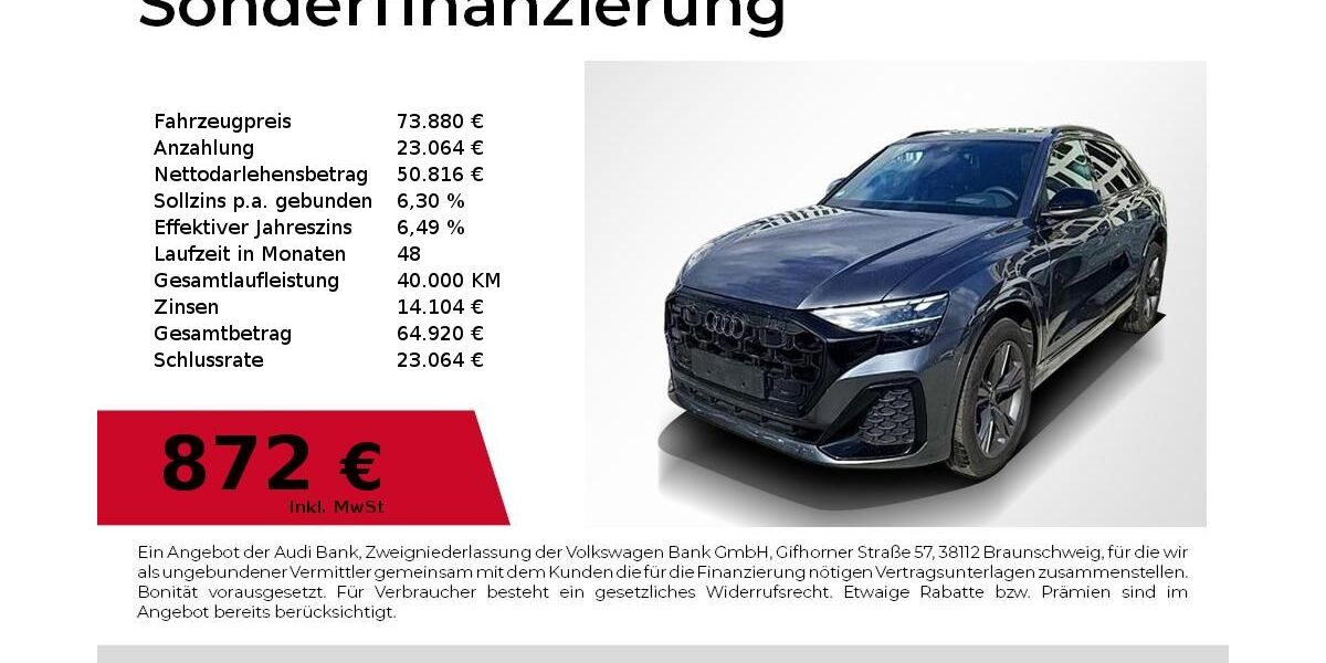 Audi Q8 13.850 km 73.880 &euro; Nürnberg 90411