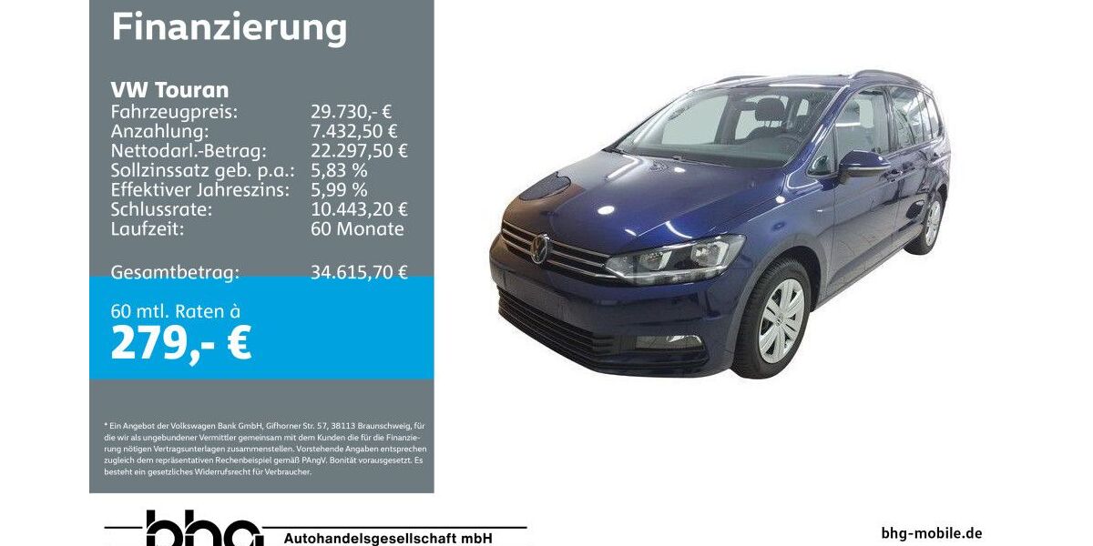 VW Touran 18.767 km 29.730 &euro; Albstadt 72458