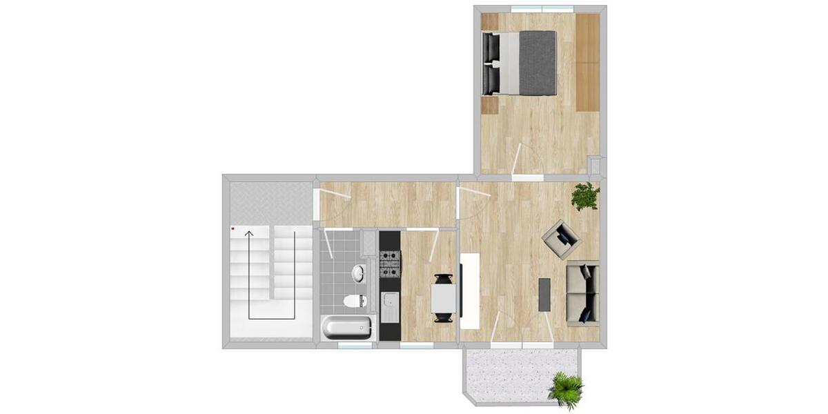 Etagenwohnung Strehla - 2 Zimmer, 50 m&sup2;, 341&euro; | Angebot:26637286
