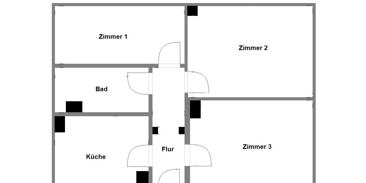 Etagenwohnung Gransebieth - 3 Zimmer, 61 m&sup2;, 330&euro; | Angebot:26480602