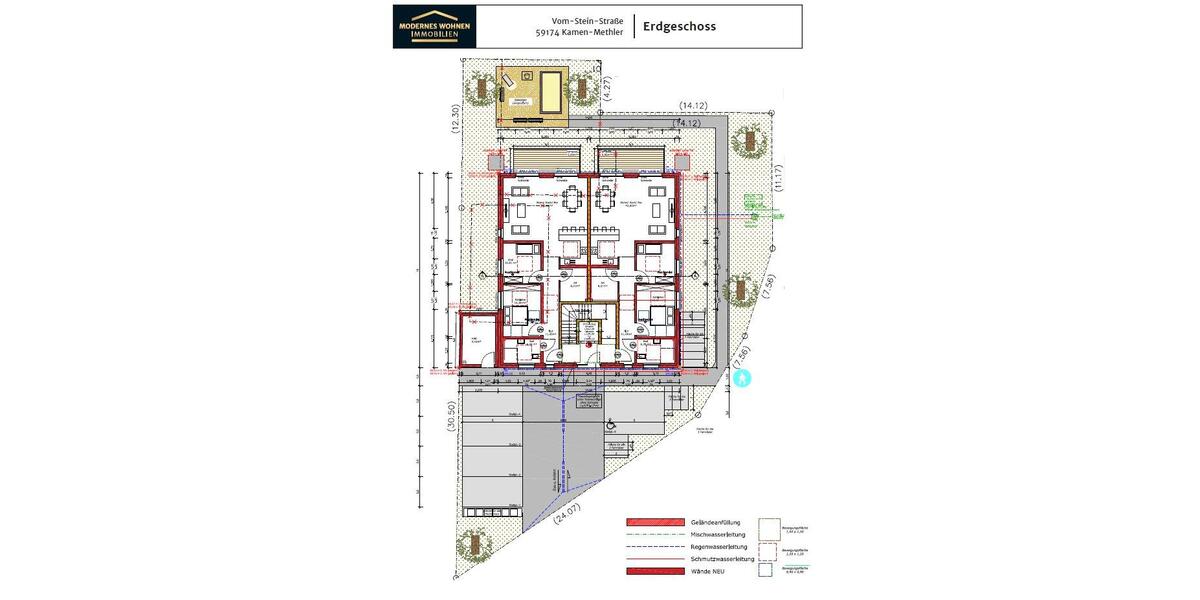 Erdgeschoßwohnung Kamen - 3 Zimmer, 95 m&sup2;, 300.000&euro; | Angebot:26837363