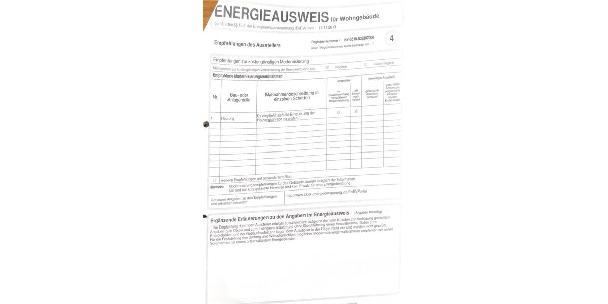 Etagenwohnung Großmehring - 1 Zimmer, 37 m&sup2;, 530&euro; | Angebot:26357908