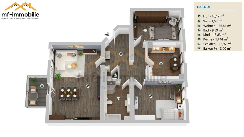 3 Zimmer, Küche, Bad in Mariental EBK kann günstig übernommen werden - Etagenwohnung Mariental Helmstedt - Grasleben | Angebot:26664184