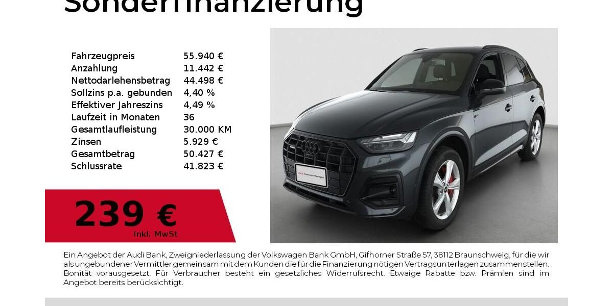 Audi Q5 7.705 km 55.940 &euro; Dessau-Roßlau 06844