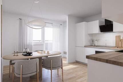 Erstbezug nach Kernsanierung 3-Zimmer-Wohnung mit Balkon und Einbauküche 3 zimmer