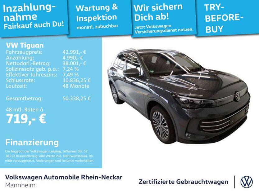 VW Tiguan 16.563 km 42.991 € Mannheim 68309