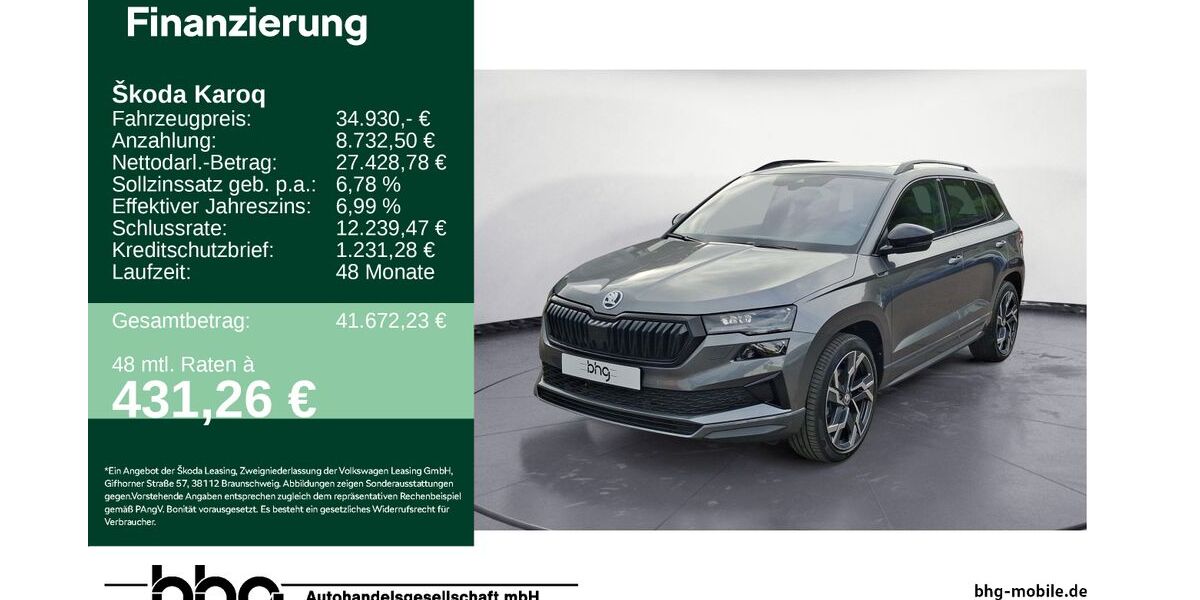 Skoda Karoq 34.212 km 34.930 &euro; Mössingen 72116