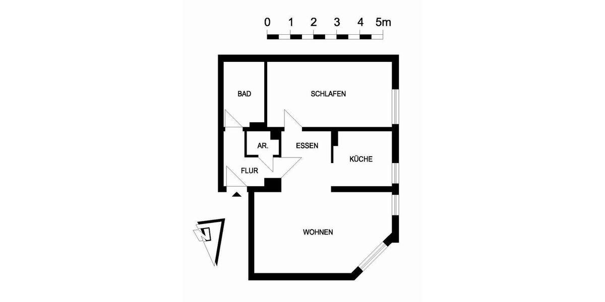 Etagenwohnung Eutin - 2 Zimmer, 54 m&sup2;, 488&euro; | Angebot:26853396