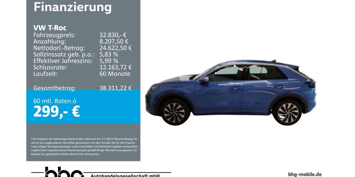 VW T-Roc 10.695 km 32.830 &euro; Reutlingen 72770