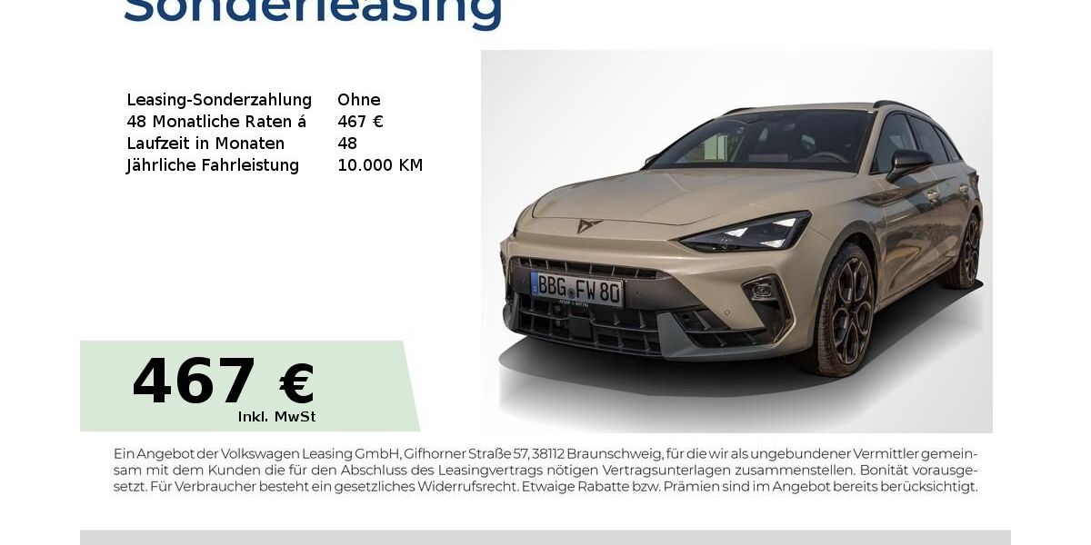 Cupra Leon 4.900 km 44.330 &euro; Bernburg 06406