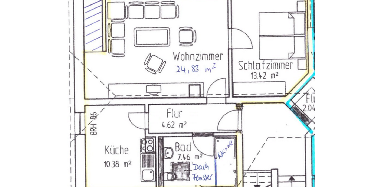 Schicke Dachgeschosswohnung mit EBK! - Dachgeschoßwohnung Bernsdorf | Angebot:26491722