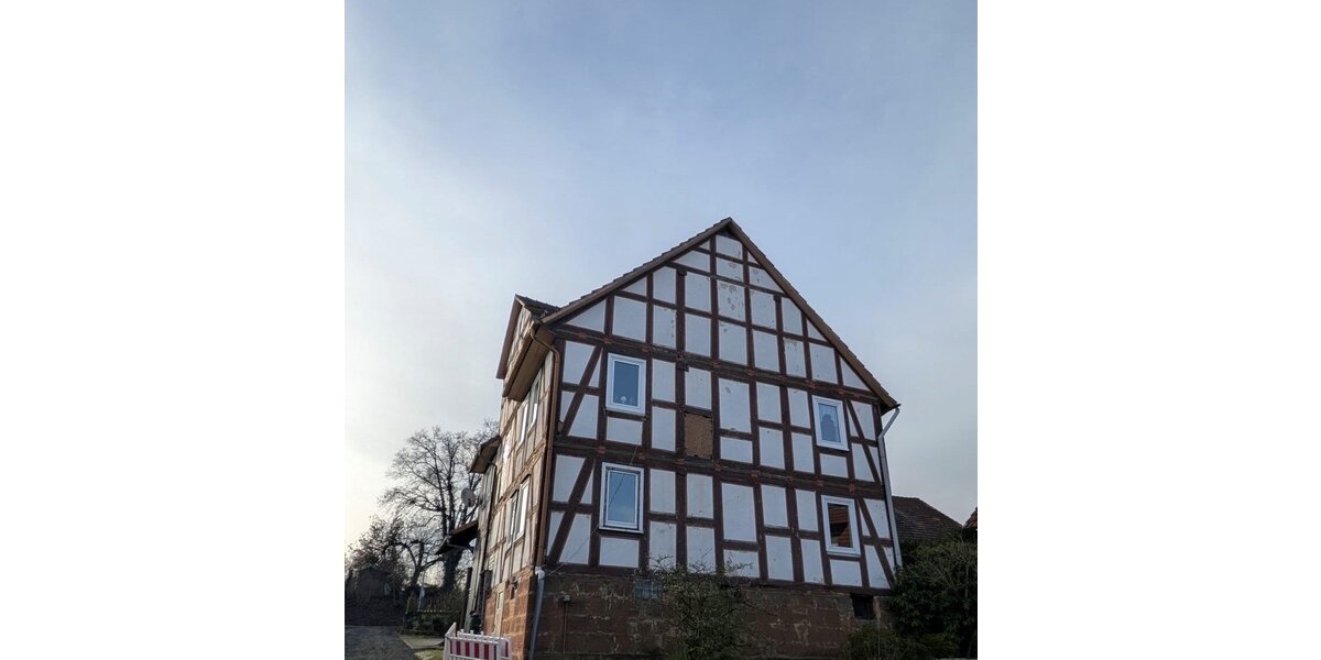 Hessich Lichtenau-OT, 1-2 Fam.Hs. + Scheune - Einfamilienhaus Hessisch Lichtenau Quentel | Angebot:24416348