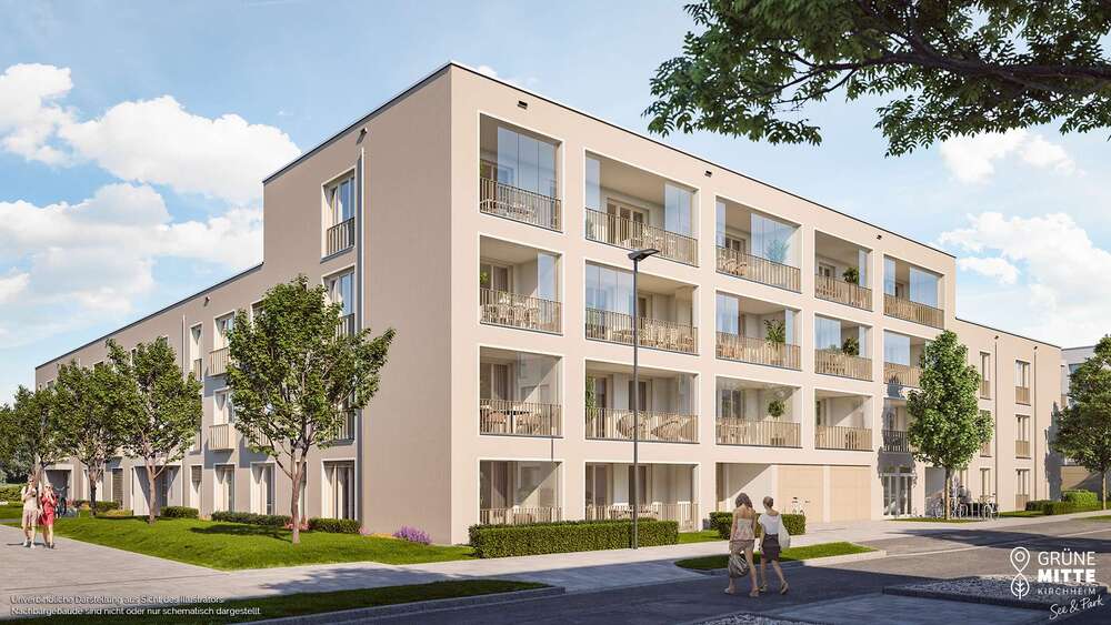 Etagenwohnung Kirchheim b. München - 2 Zimmer, 50 m&sup2;, 462.000&euro; | Angebot:26296586