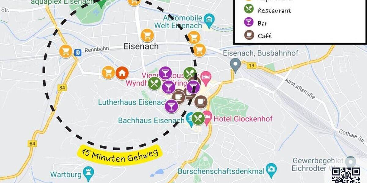 Etagenwohnung Eisenach - 2 Zimmer, 1.445&euro; | Angebot:26368889