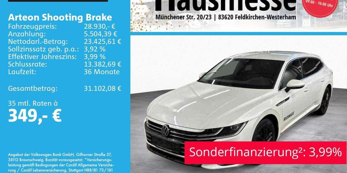 VW Arteon 47.300 km 28.930 &euro; Feldkirchen - Westerham 83620