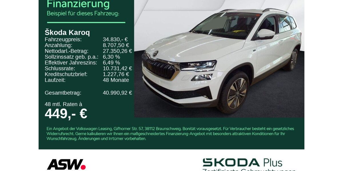 Skoda Karoq 17.700 km 34.830 &euro; Bad Rappenau 74906