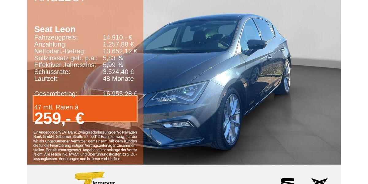 Seat Leon 109.472 km 14.320 &euro; Recklinghausen 45663