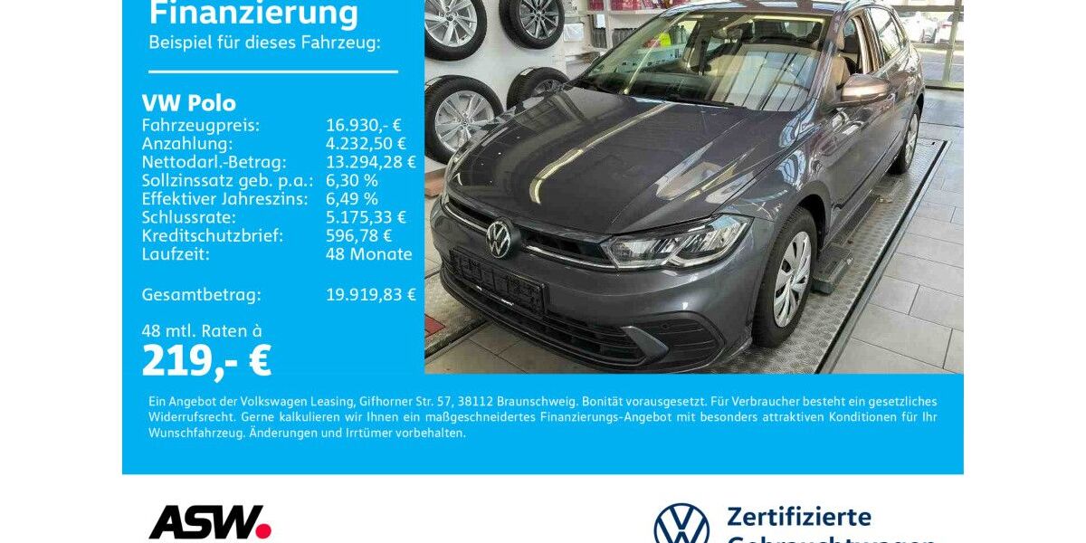 VW Polo 29.930 km 15.730 &euro; Bad Rappenau 74906