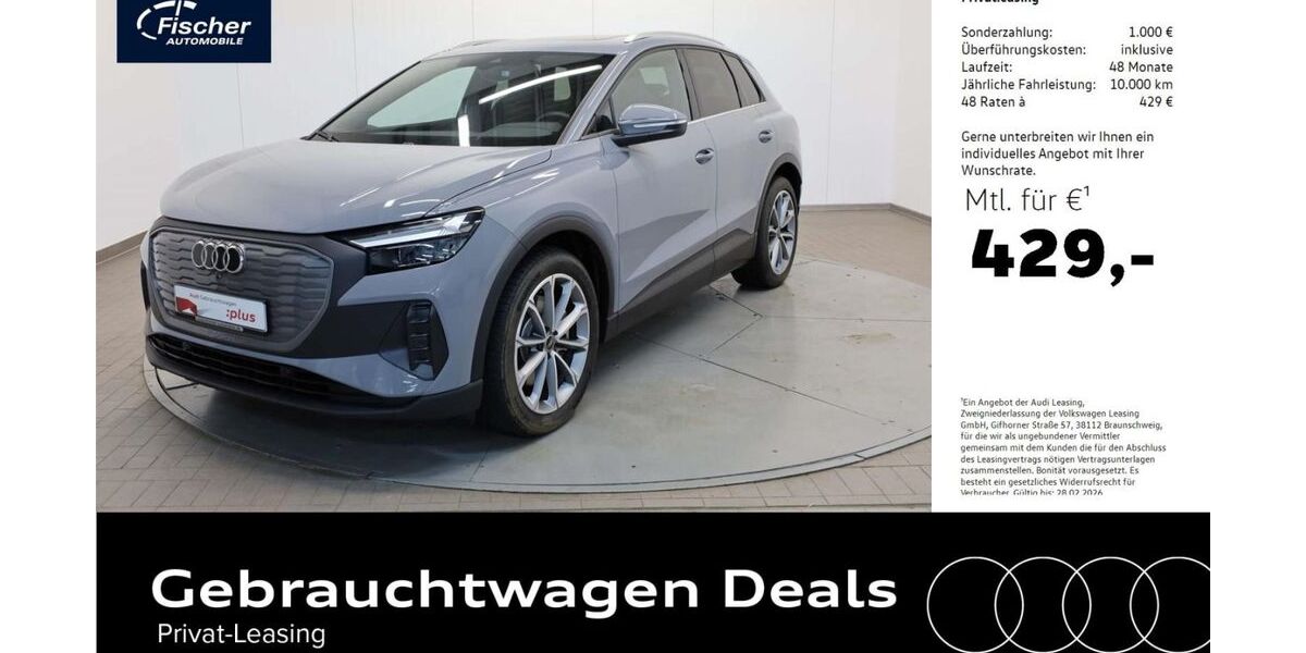 Audi Q4 e-tron 9.535 km 43.980 &euro; Ursensollen 92289