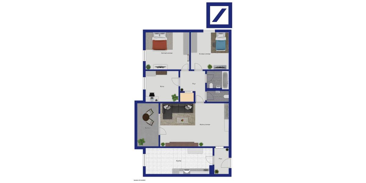 Etagenwohnung Kaiserslautern Innenstadt - 4 Zimmer, 86 m&sup2;, 169.000&euro; | Angebot:26881484