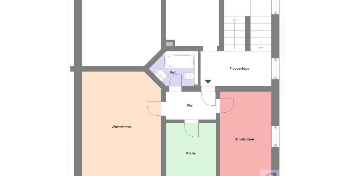 Etagenwohnung Olbersdorf - 2 Zimmer, 70 m&sup2;, 383&euro; | Angebot:26095345
