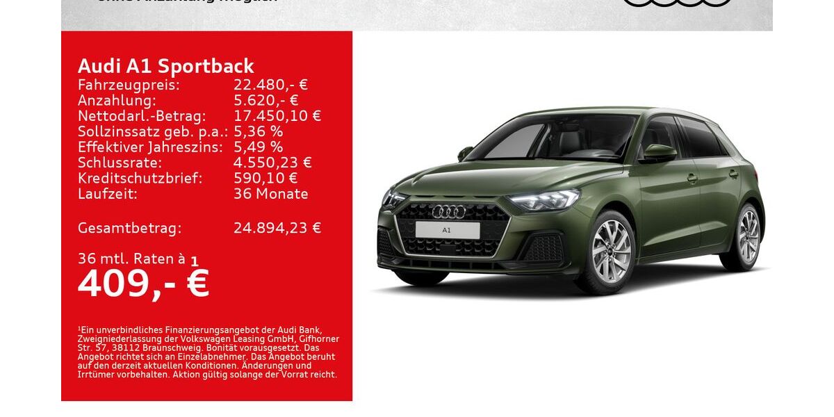 Audi A1 8.000 km 22.480 &euro; Würzburg 97076