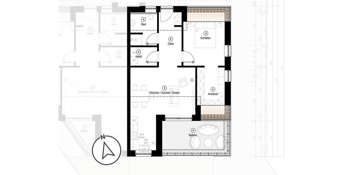 Dachgeschoßwohnung Lathen - 2 Zimmer, 69 m&sup2;, 790&euro; | Angebot:26670591