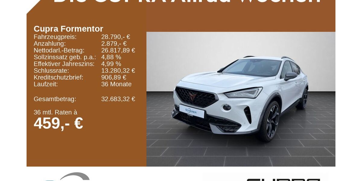 Cupra Formentor 22.986 km 28.790 &euro; Mayen 56727