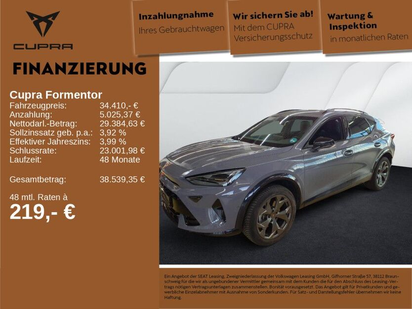 Cupra Formentor 26.244 km 34.410 € Neu-Ulm 89231