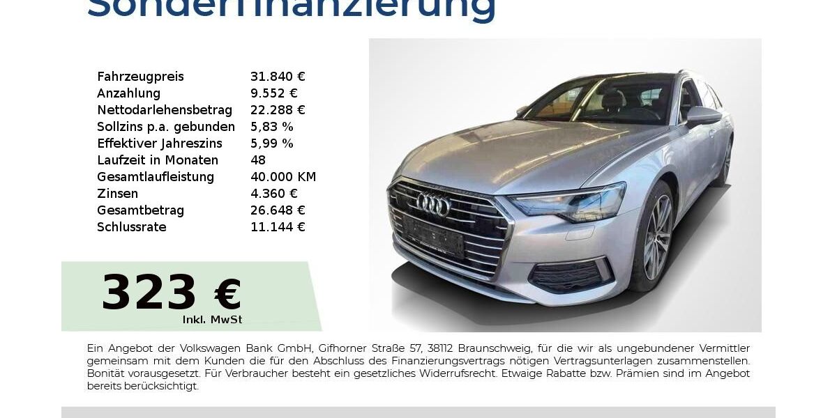 Audi A6 84.150 km 31.840 &euro; Nürnberg 90431