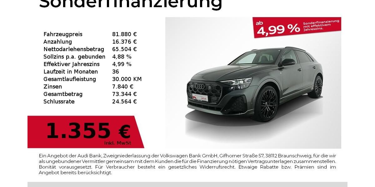 Audi Q8 19.999 km 79.880 &euro; Nürnberg 90441