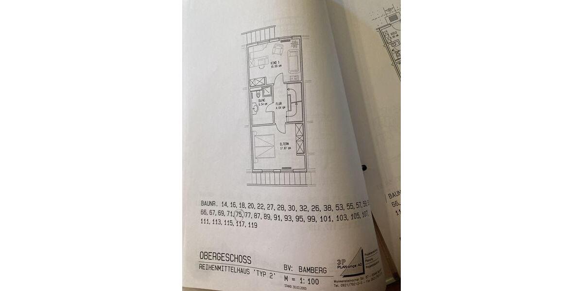 Reihenhaus Bamberg Gereuth - 5 Zimmer, 126 m&sup2;, 525.000&euro; | Angebot:26090018