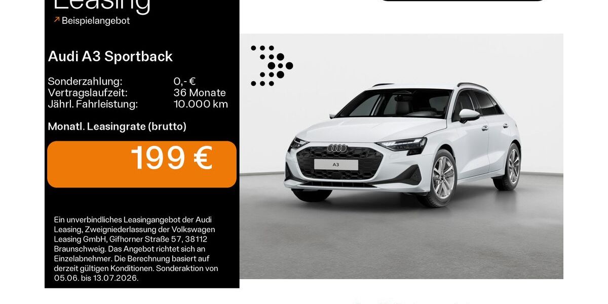 Audi A3 9.888 km 26.540 &euro; Haßfurt 97437