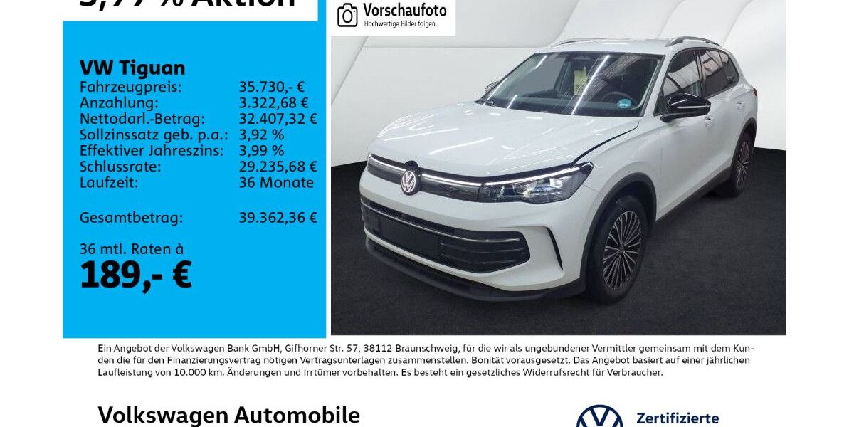 VW Tiguan 5.559 km 35.730 &euro; Leipzig 04178