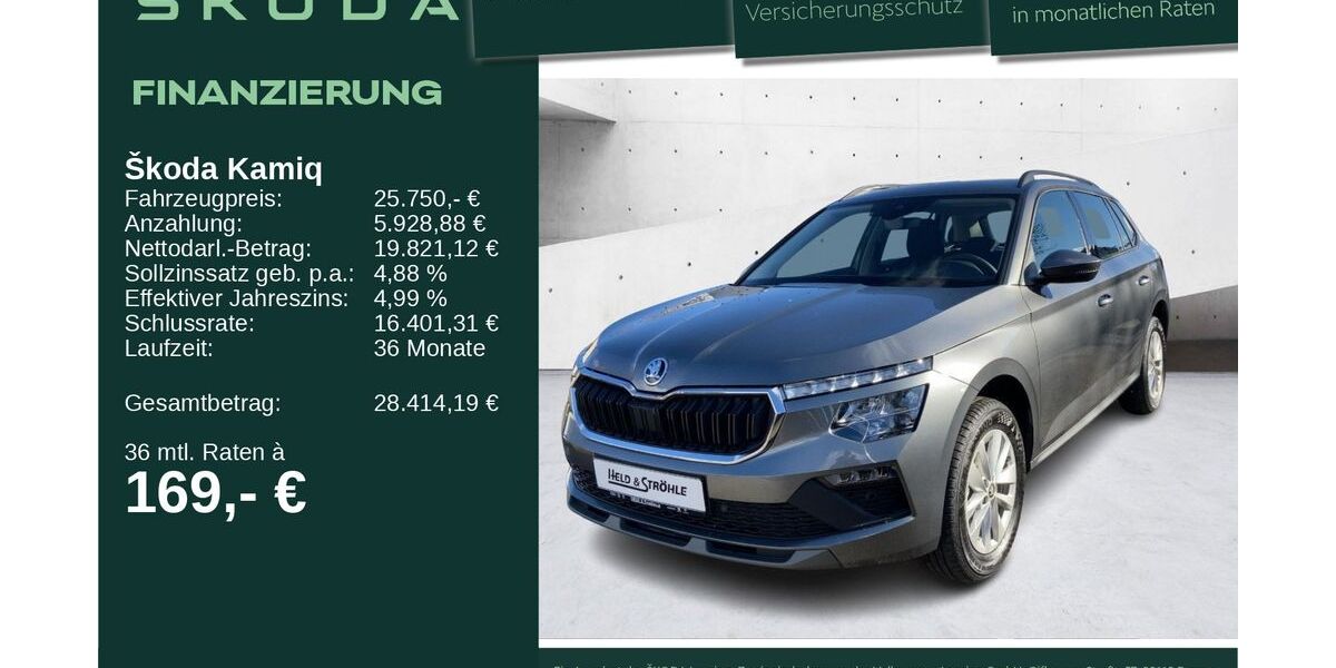 Skoda Kamiq 6.001 km 25.750 &euro; Neu-Ulm 89231
