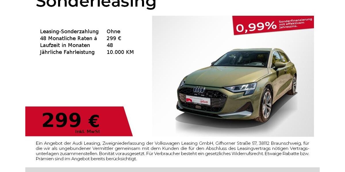 Audi A3 1.859 km 33.940 &euro; Magdeburg 39126