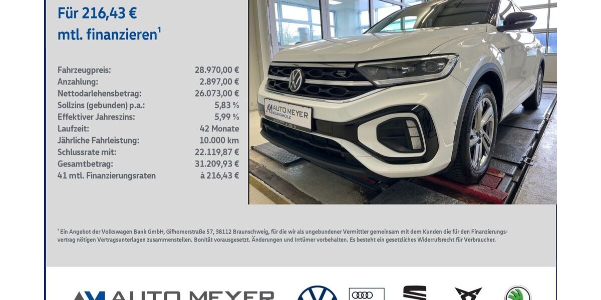VW T-Roc 23.784 km 28.970 &euro; Reichenberg 97234