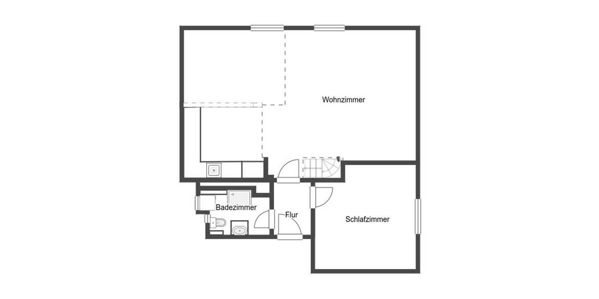 Etagenwohnung Giesen Emmerke - 2 Zimmer, 56 m&sup2;, 130.000&euro; | Angebot:26204609
