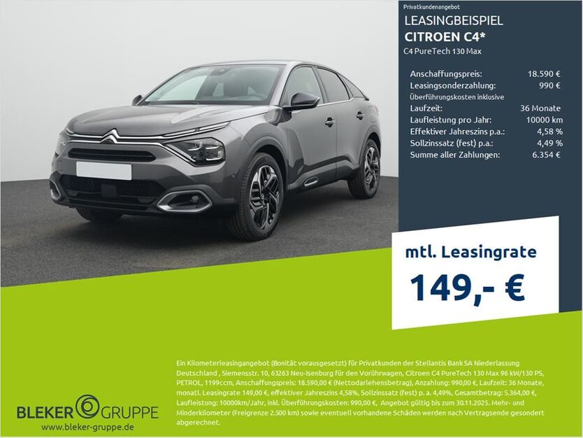 Citroen C4 14.900 km 18.590 € Borken 46325