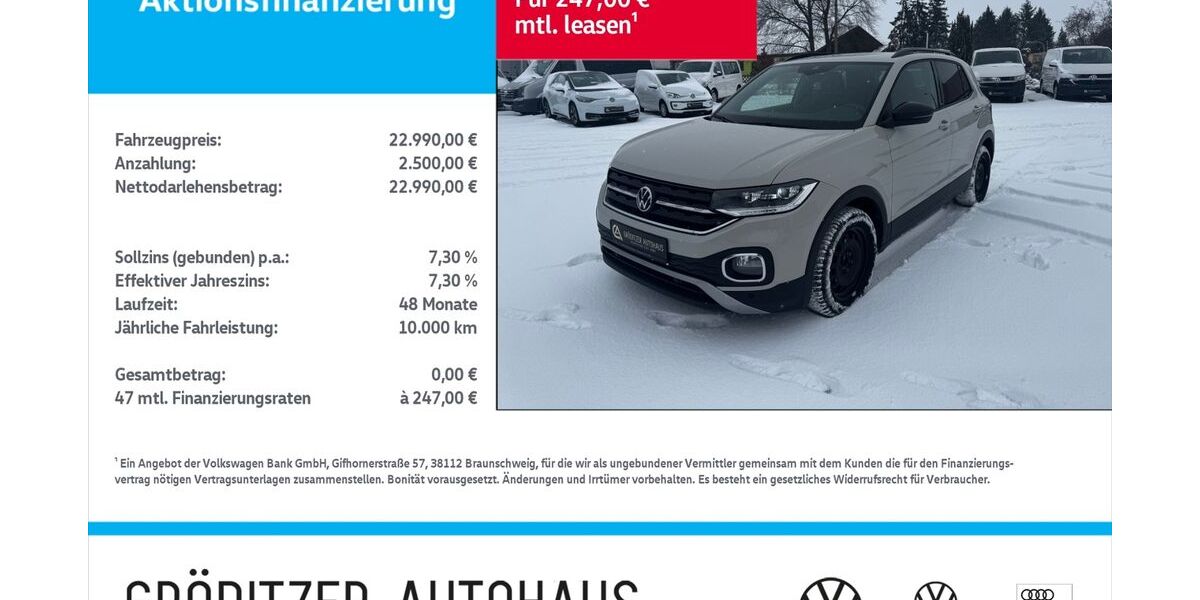 VW T-Cross 72.800 km 21.789 &euro; Gröditz 01609