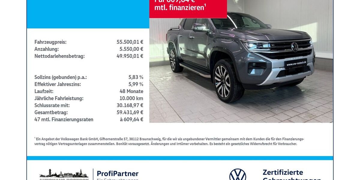 VW Amarok 29.500 km 54.500 € Rostock 18146