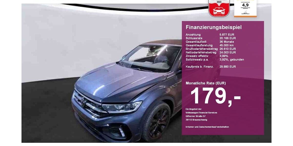 VW T-Roc 24.700 km 29.880 &euro; Albbruck 79774