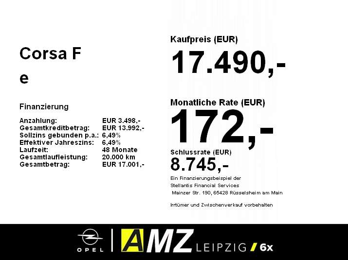 Opel Corsa 10.494 km 17.490 &euro; Leipzig 04179