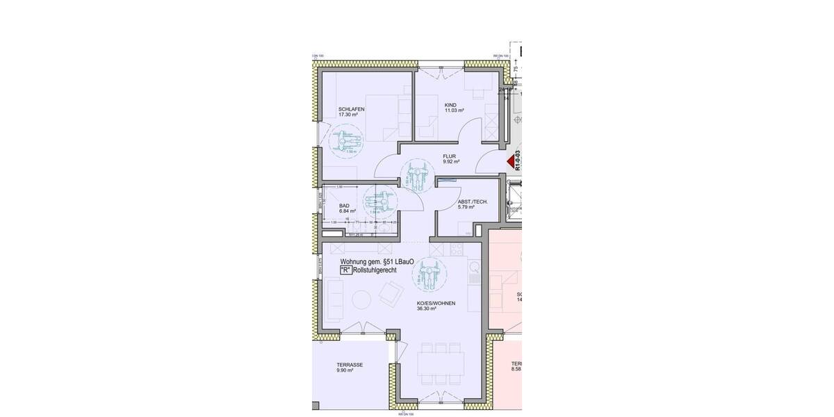 Etagenwohnung Bitburg Masholder - 3 Zimmer, 89 m&sup2;, 392.000&euro; | Angebot:25677994