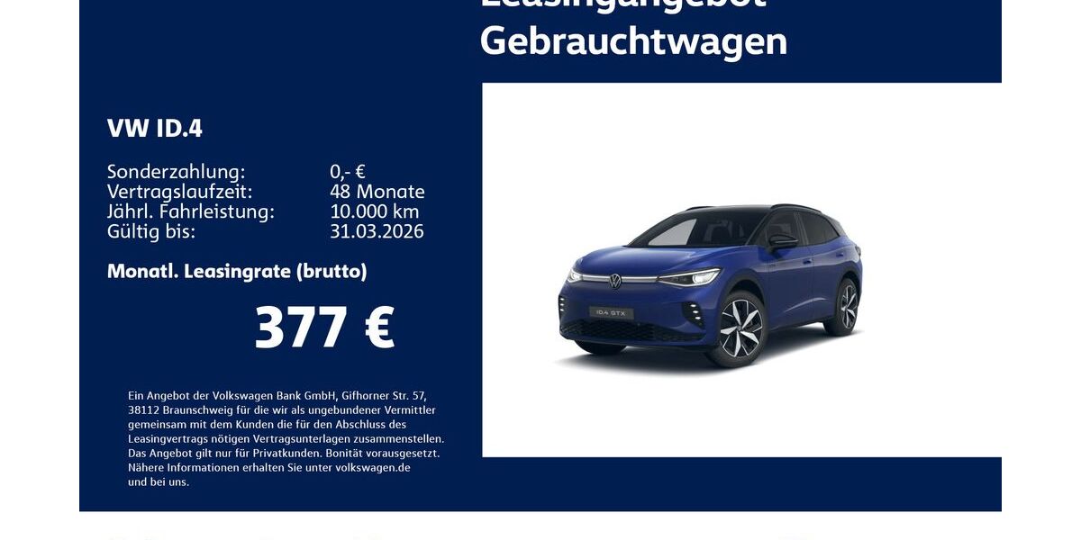 VW ID.4 6.920 km 41.930 &euro; Stuttgart-Wangen 70188